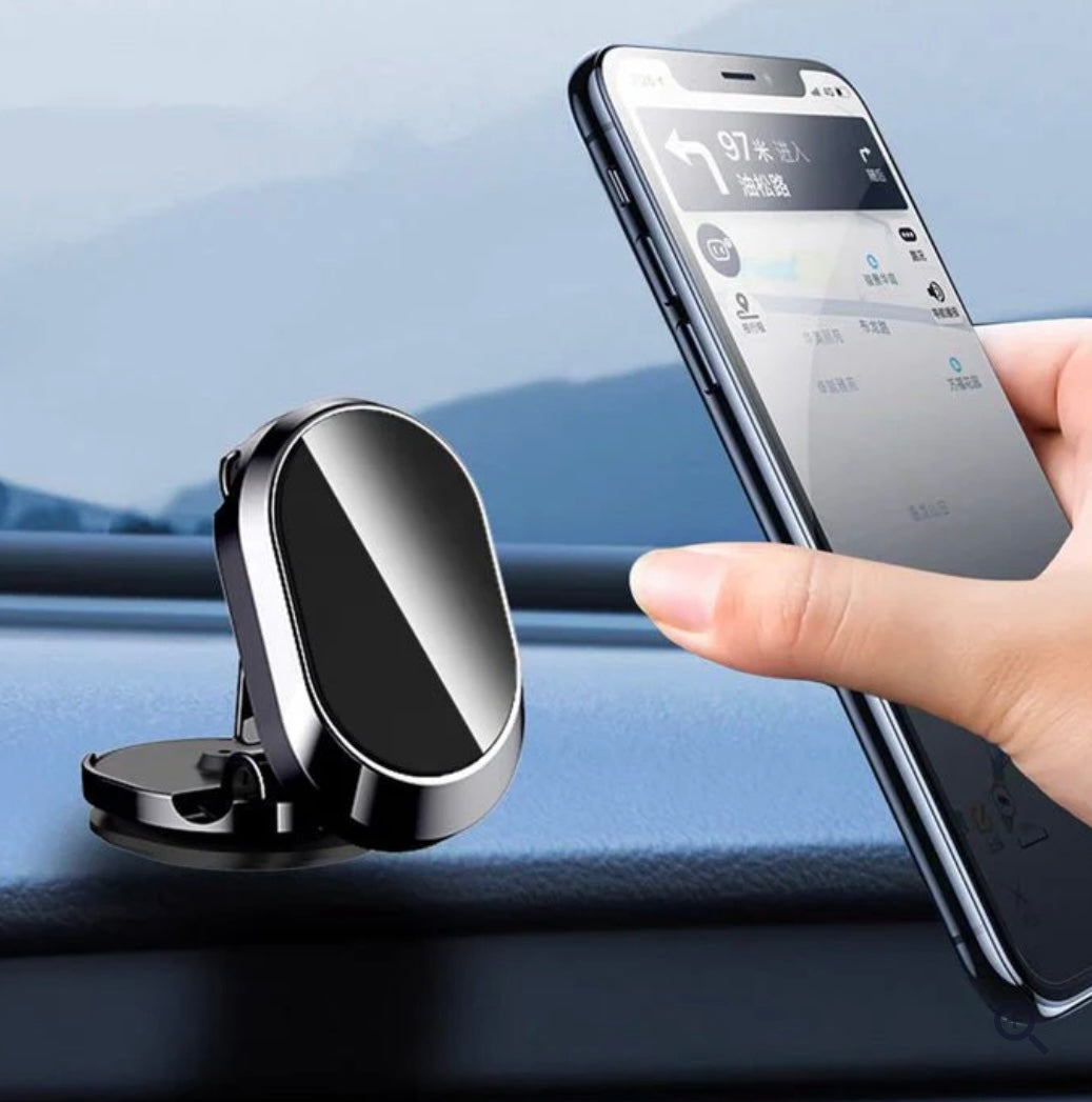 Magnetic car phone holder