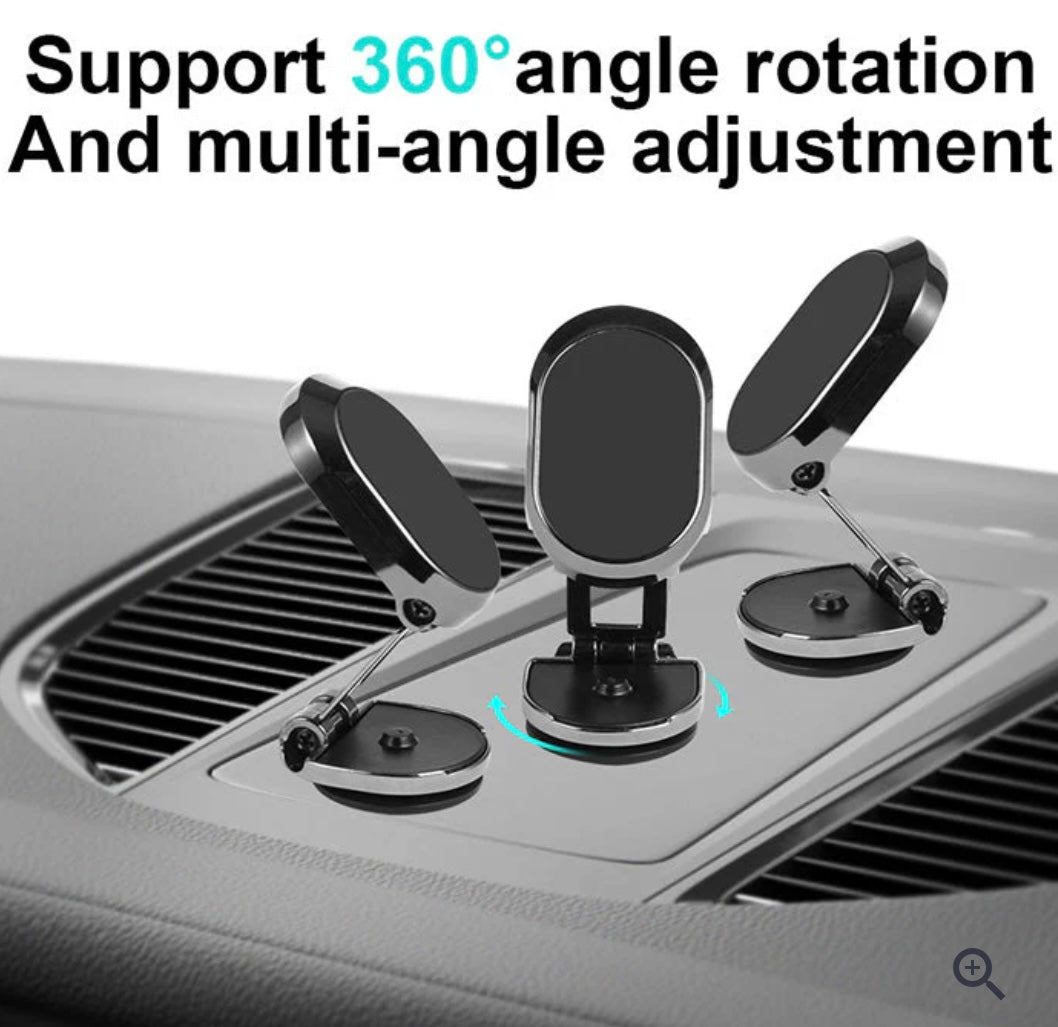 Magnetic car phone holder