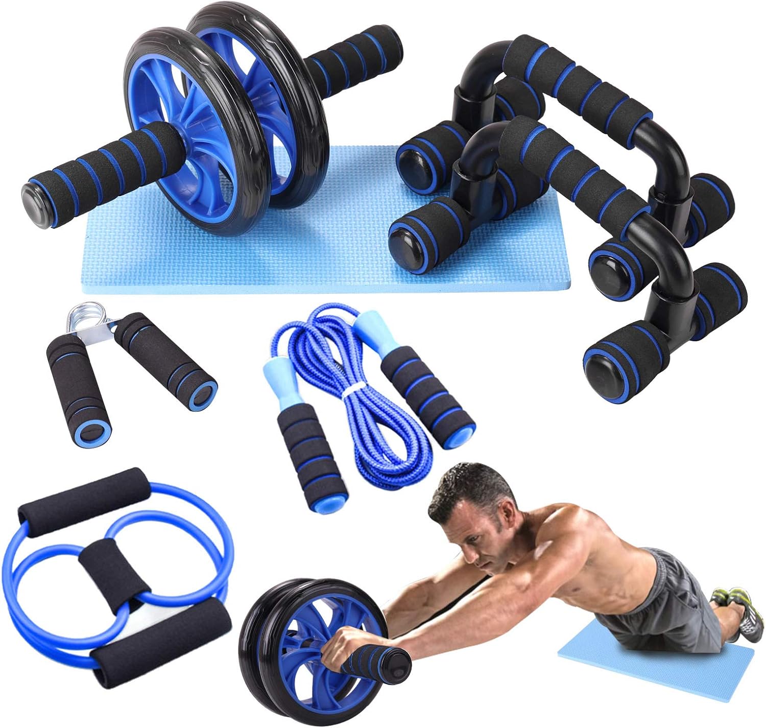 6 in 1 Pieces Sport Exercise Equipment Set Home Workout