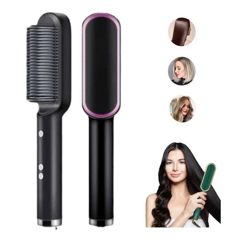 Portable Hair Straightener Brush