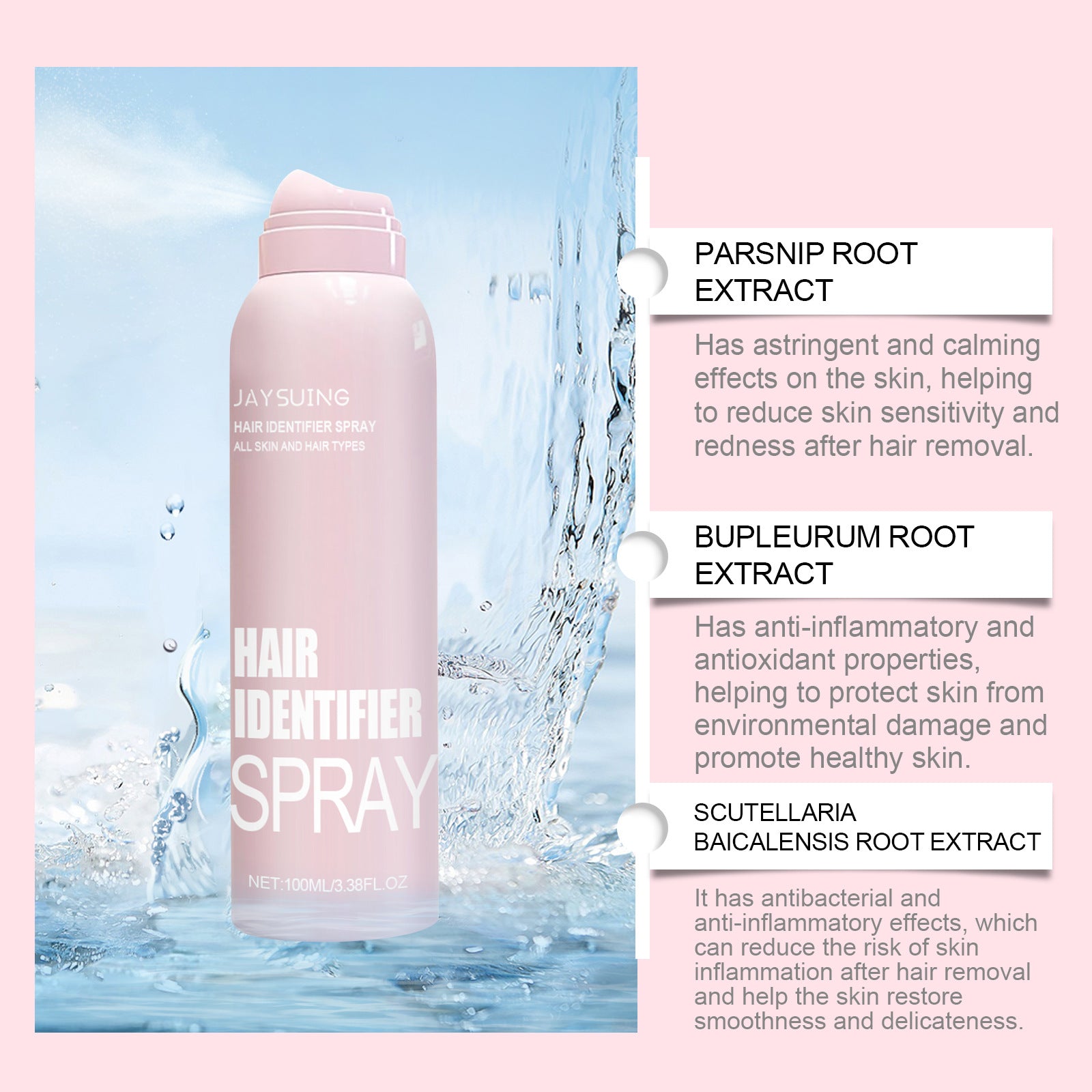 Hair identifier spray meilury