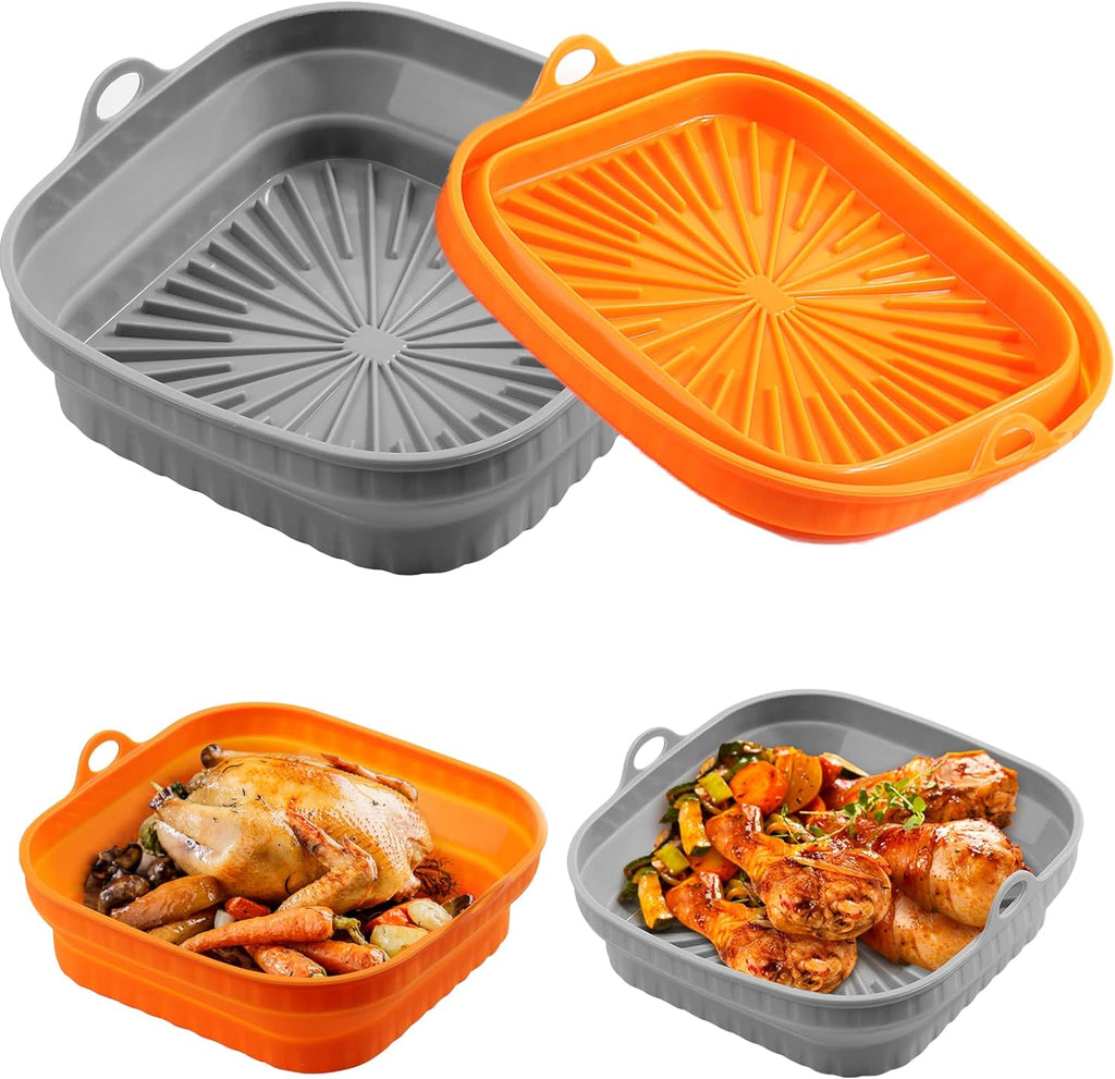Air fryer silicon foldable plate 3pcs