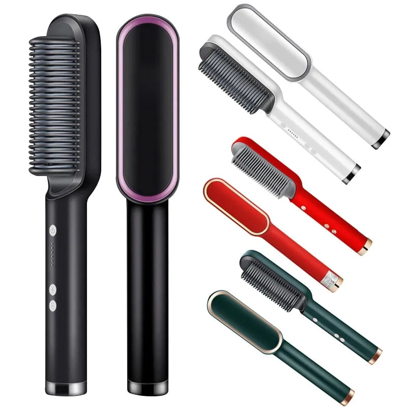 Portable Hair Straightener Brush