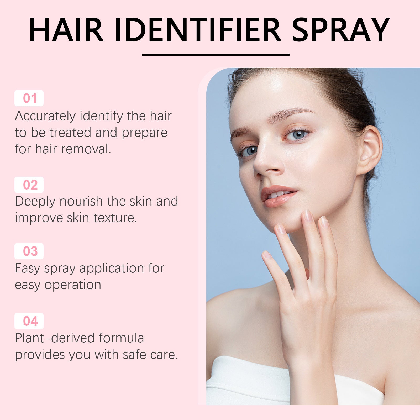 Hair identifier spray meilury