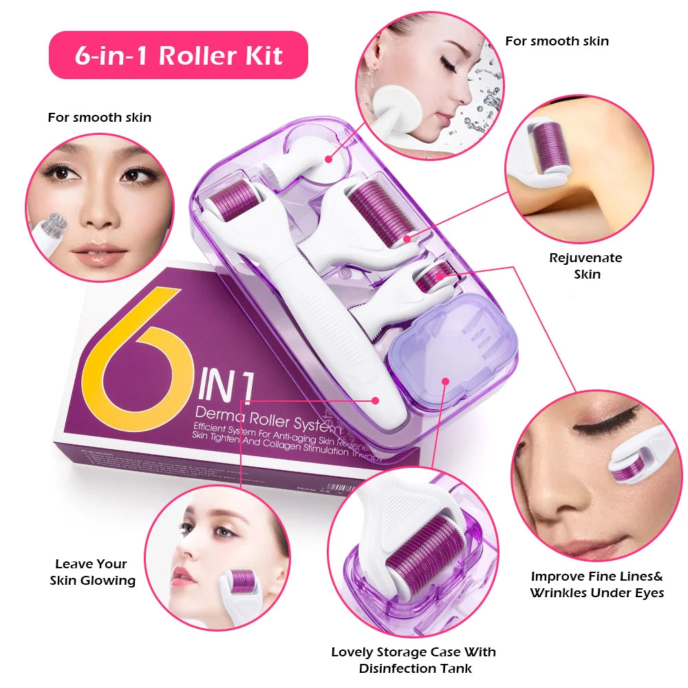 6 in 1 Derma Roller System