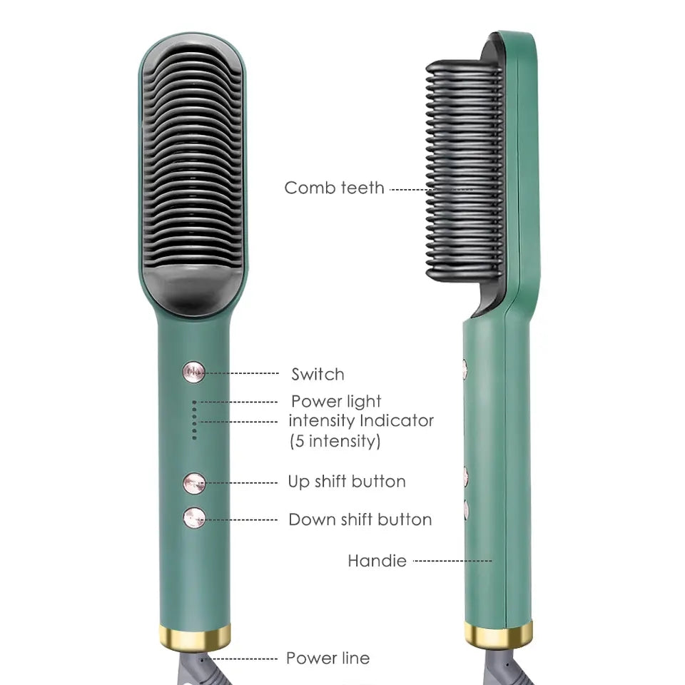 Portable Hair Straightener Brush