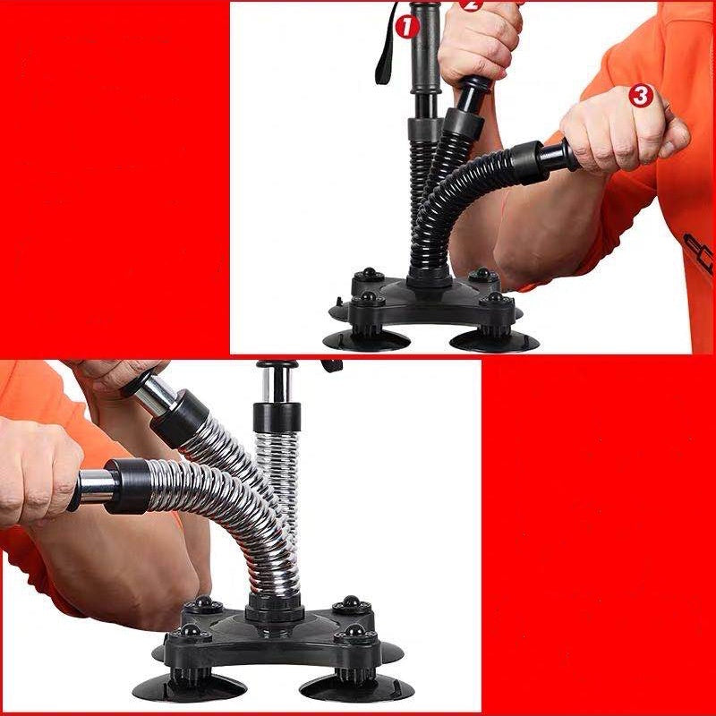 Arm Wrestling Trainer Workout Portable Resistance Spring Bar Forearm Trainer